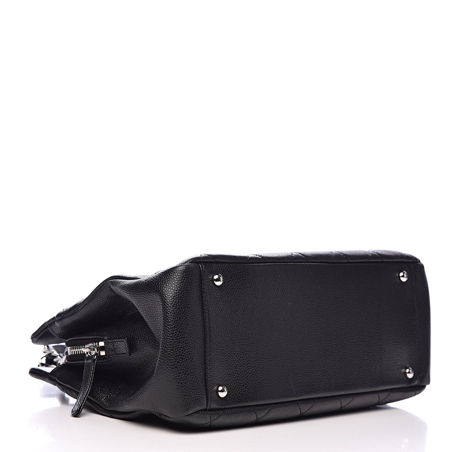 Chanel Caviar Quilted CC Timeless Soft Tote Black 4 of 10