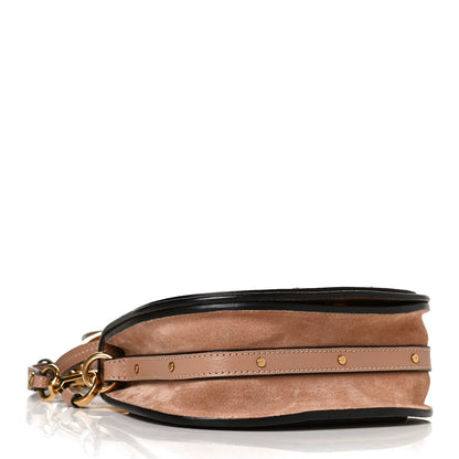 Chloe Calfskin Suede Small Nile Bracelet Bag Biscotti Beige 4 of 14