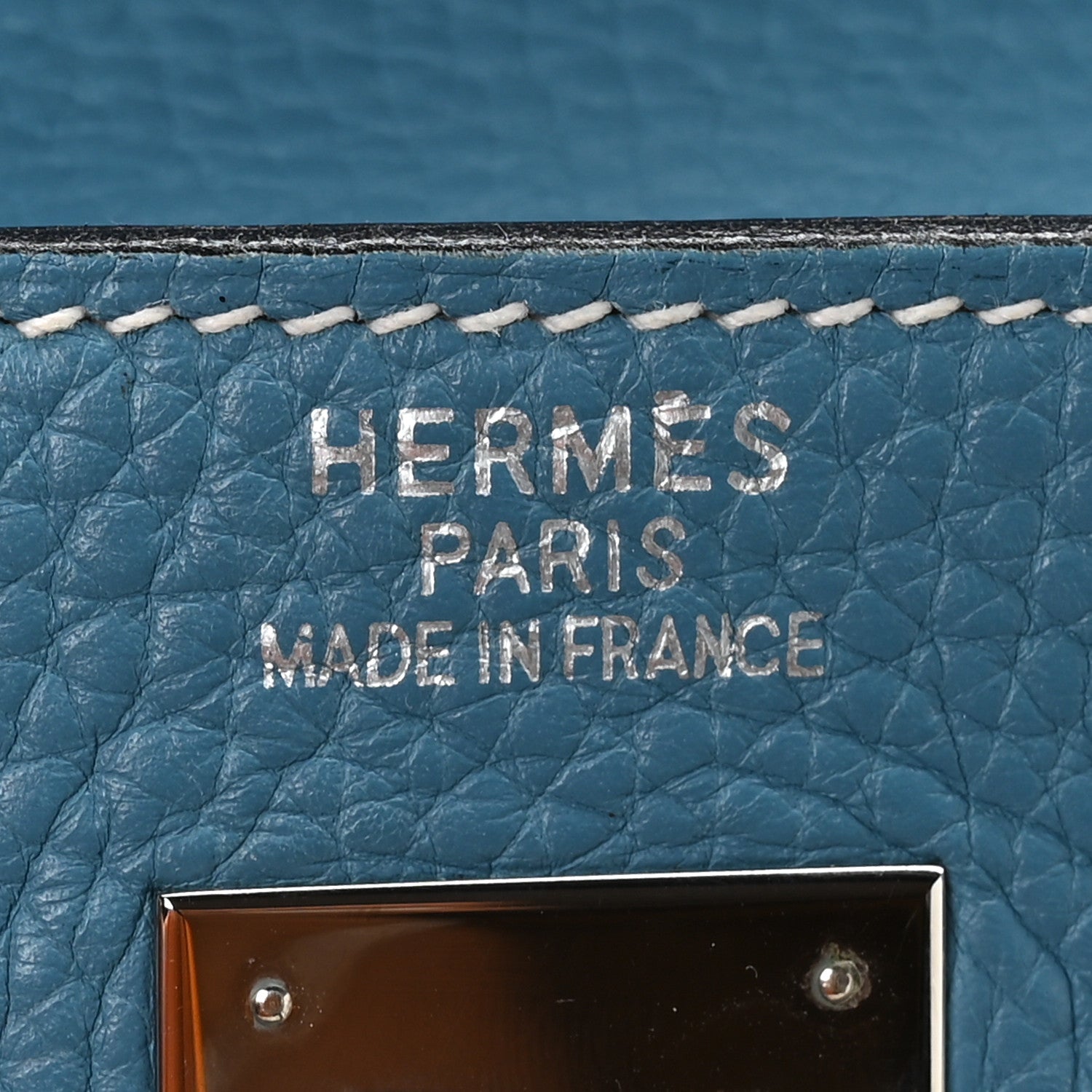 Hermes Taurillon Clemence Kelly Retourne 40 Blue Jean 6 of 11