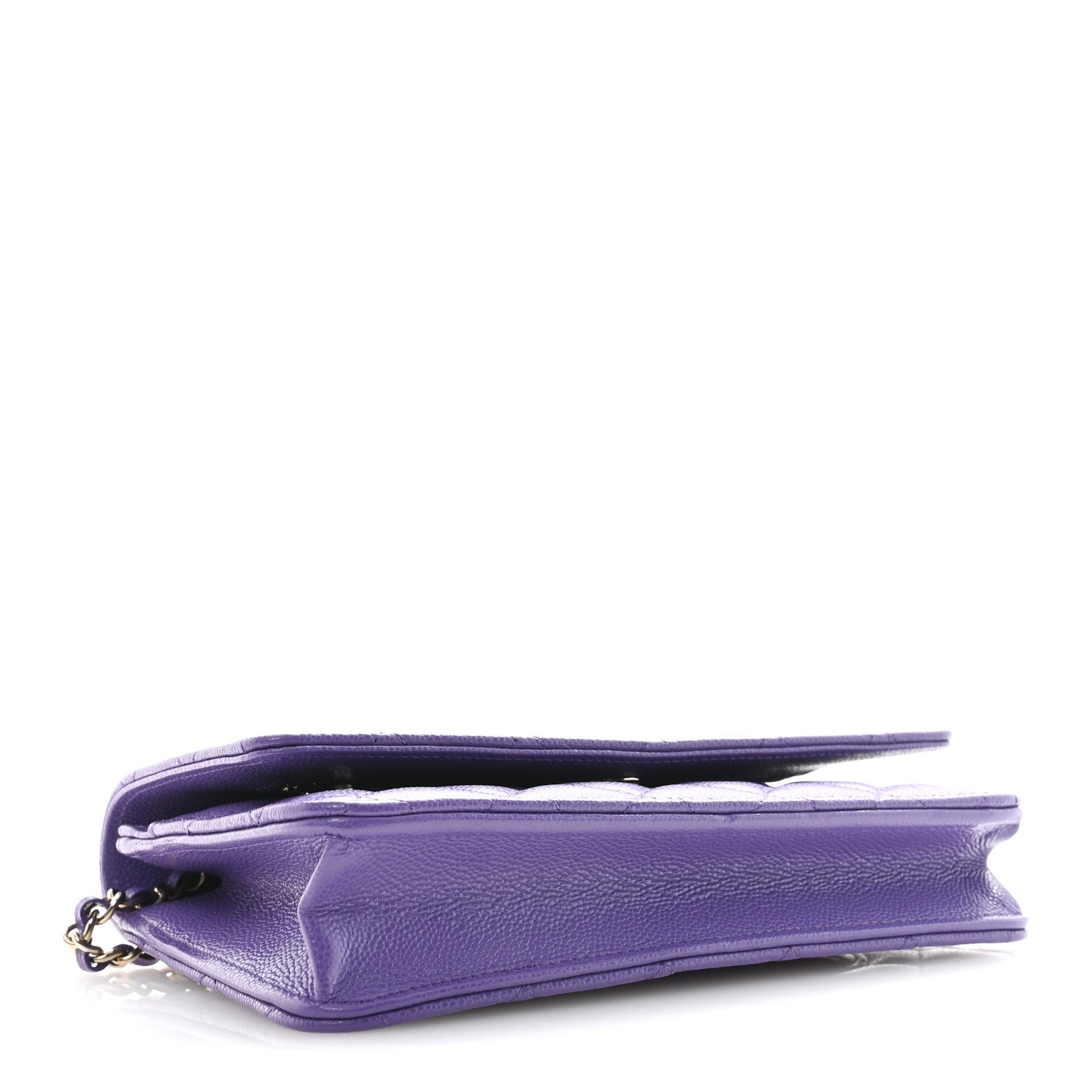 Chanel Caviar Quilted Wallet On Chain WOC Purple 4 of 12