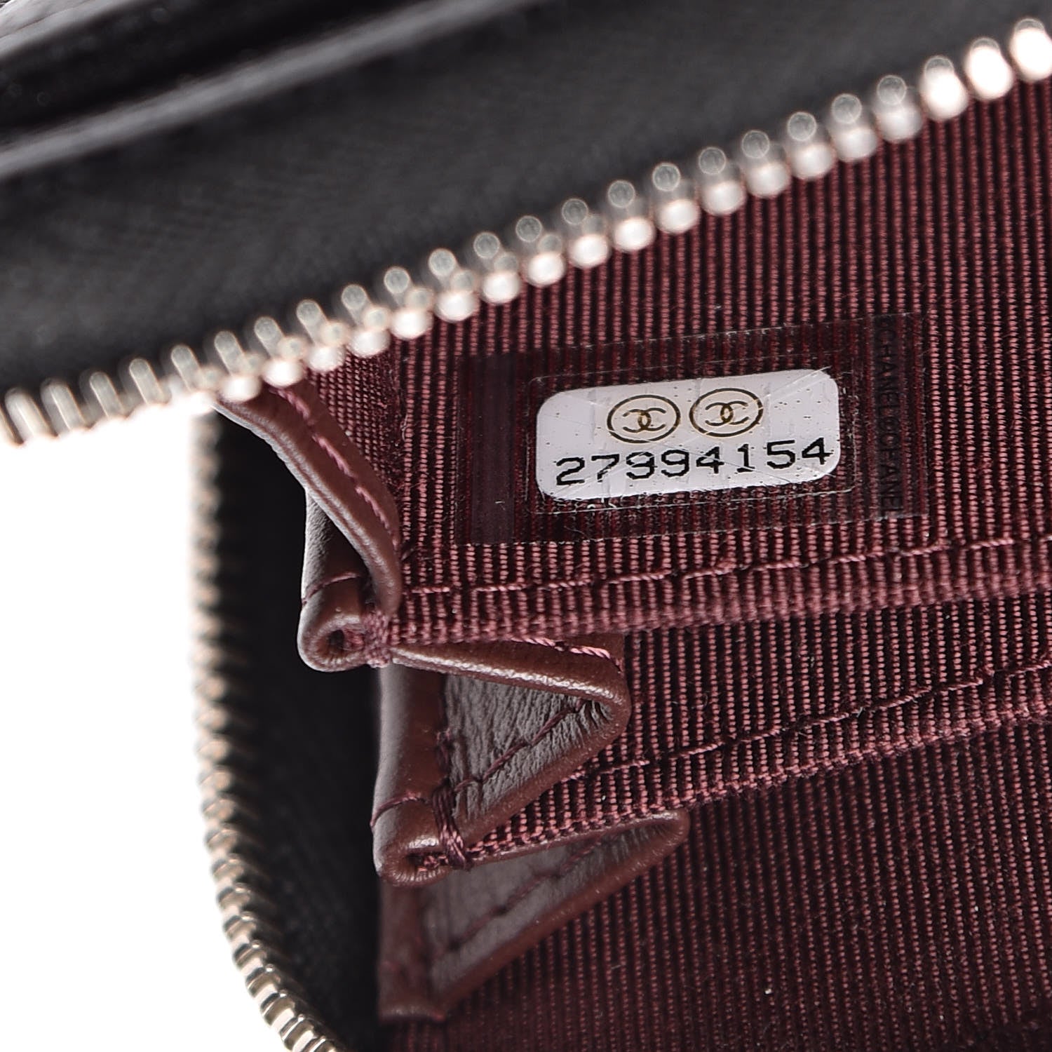 Chanel Caviar Quilted Zip Coin Purse Black 7 of 8