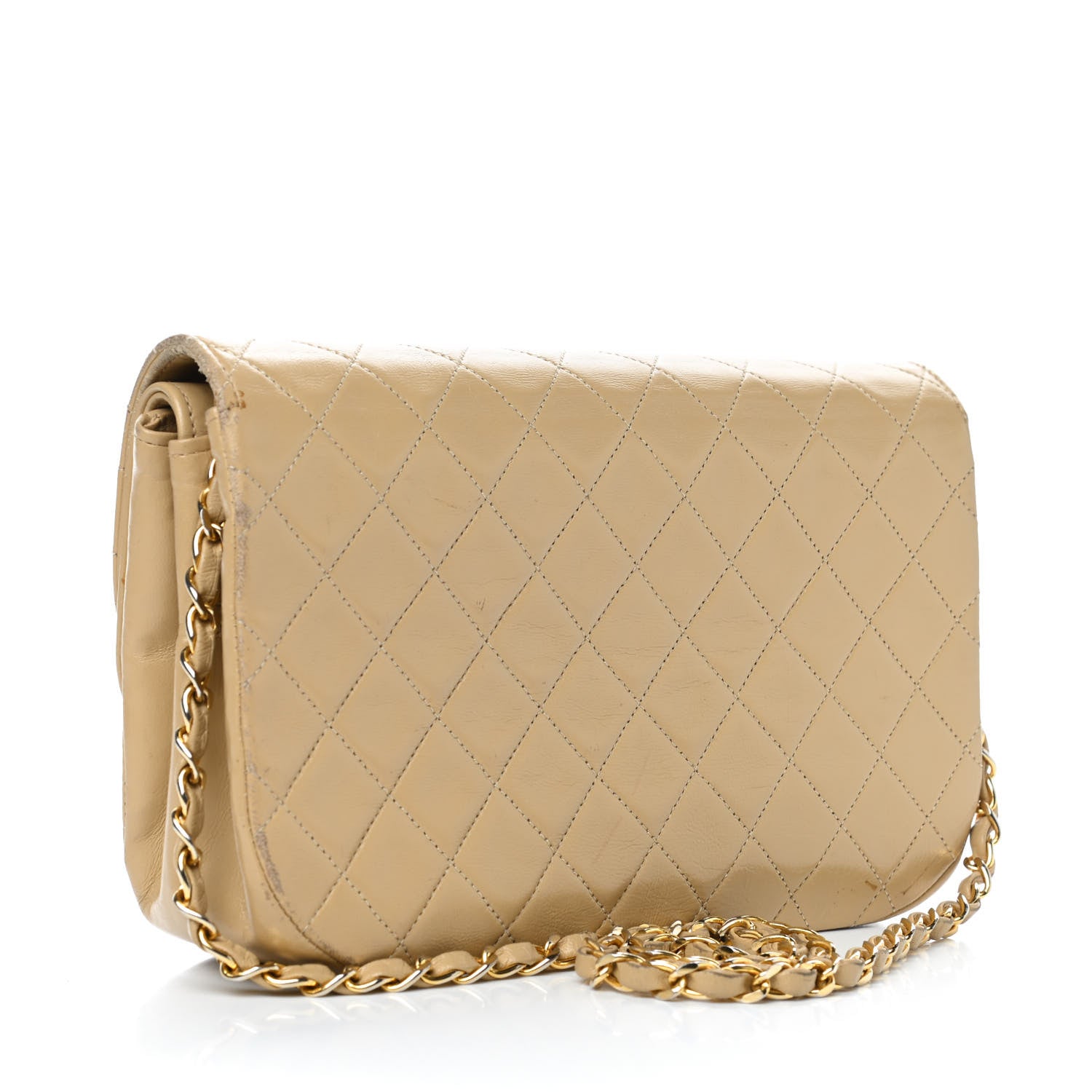 Chanel Lambskin Quilted Medium Double Flap Beige 2 of 11