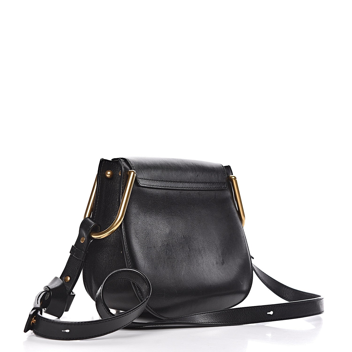 Chloe Calfskin Small Charm Hudson Shoulder Bag Black 3 of 15