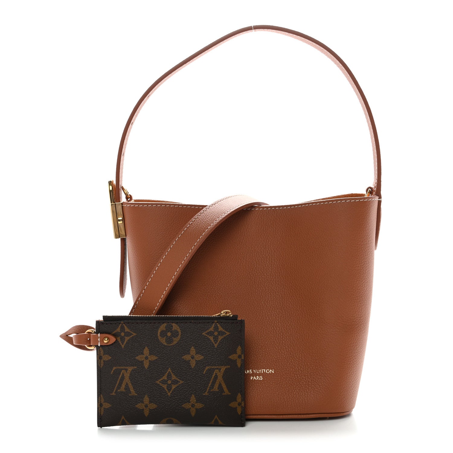 Louis Vuitton Grained Calfskin Low Key All In BB Cognac 1820714
