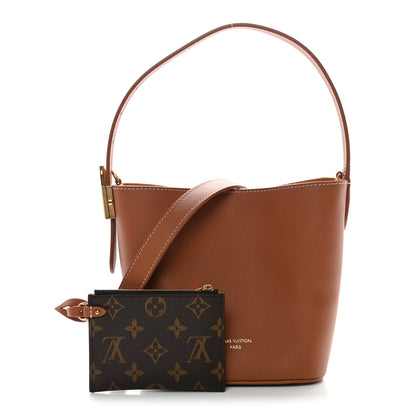 Louis Vuitton Grained Calfskin Low Key All In BB Prussian Blue Cognac 3 of 10