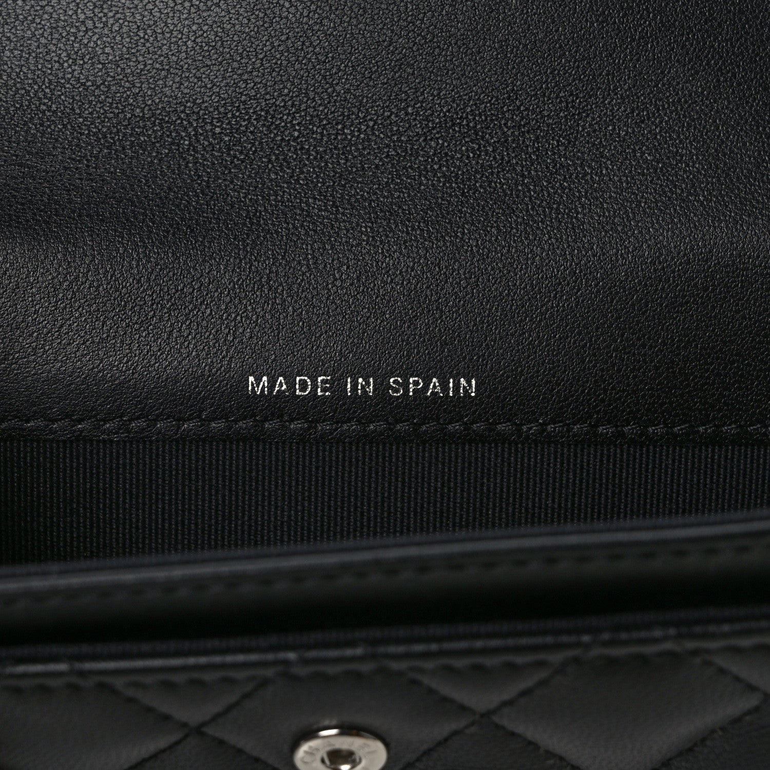 Chanel Lambskin Quilted Flap Crystal Star Card Holder Wallet Black 6 of 7