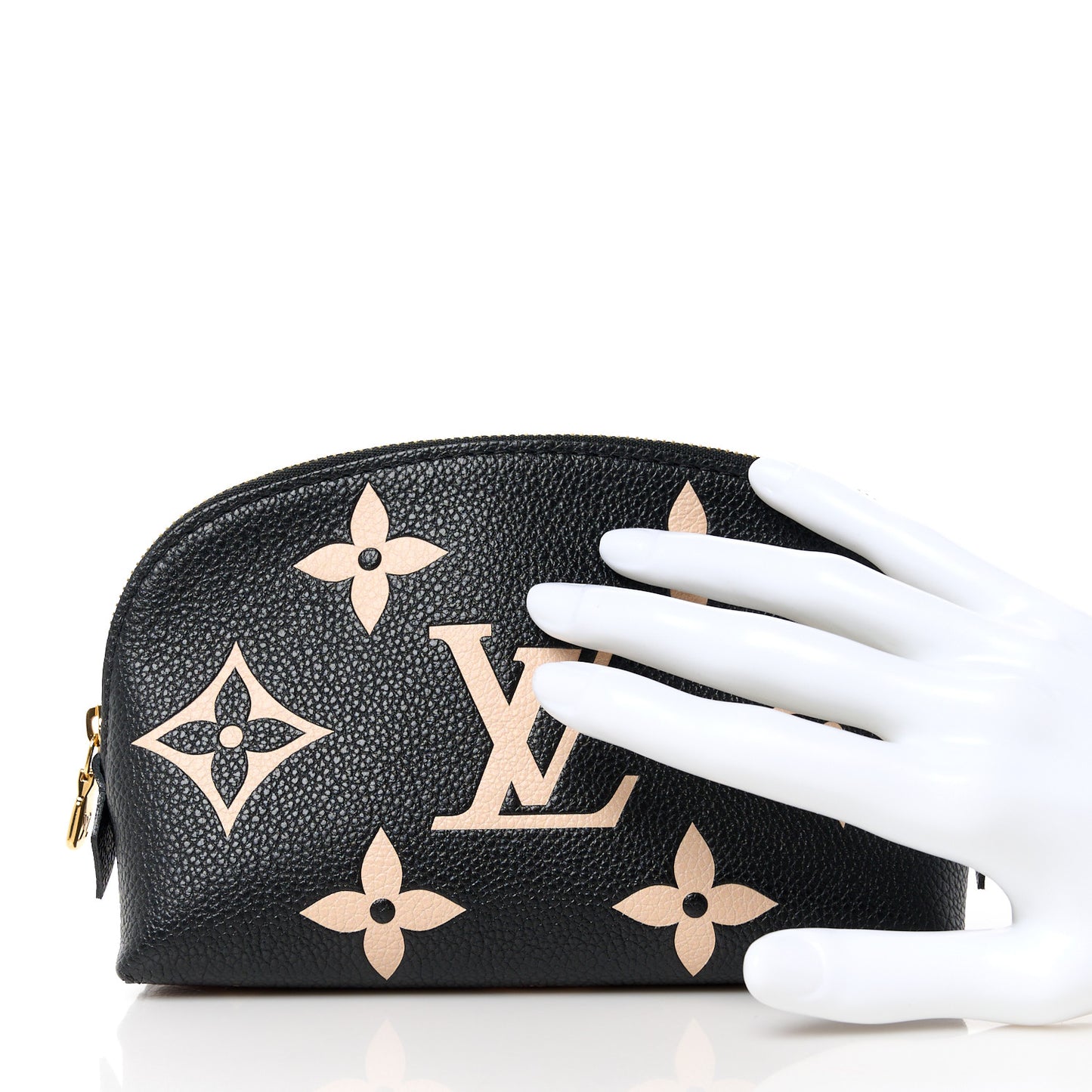 Empreinte Monogram Giant Cosmetic Pouch Black Beige