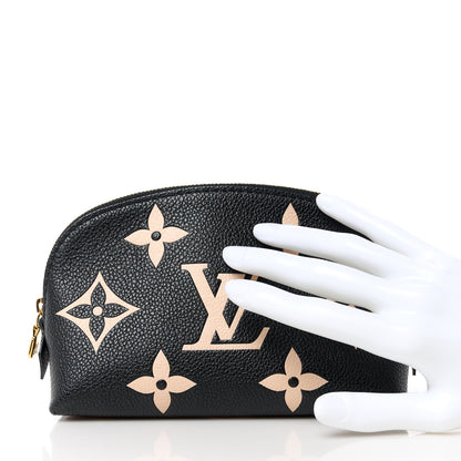 Louis Vuitton Empreinte Monogram Giant Cosmetic Pouch Black Beige 2 of 9
