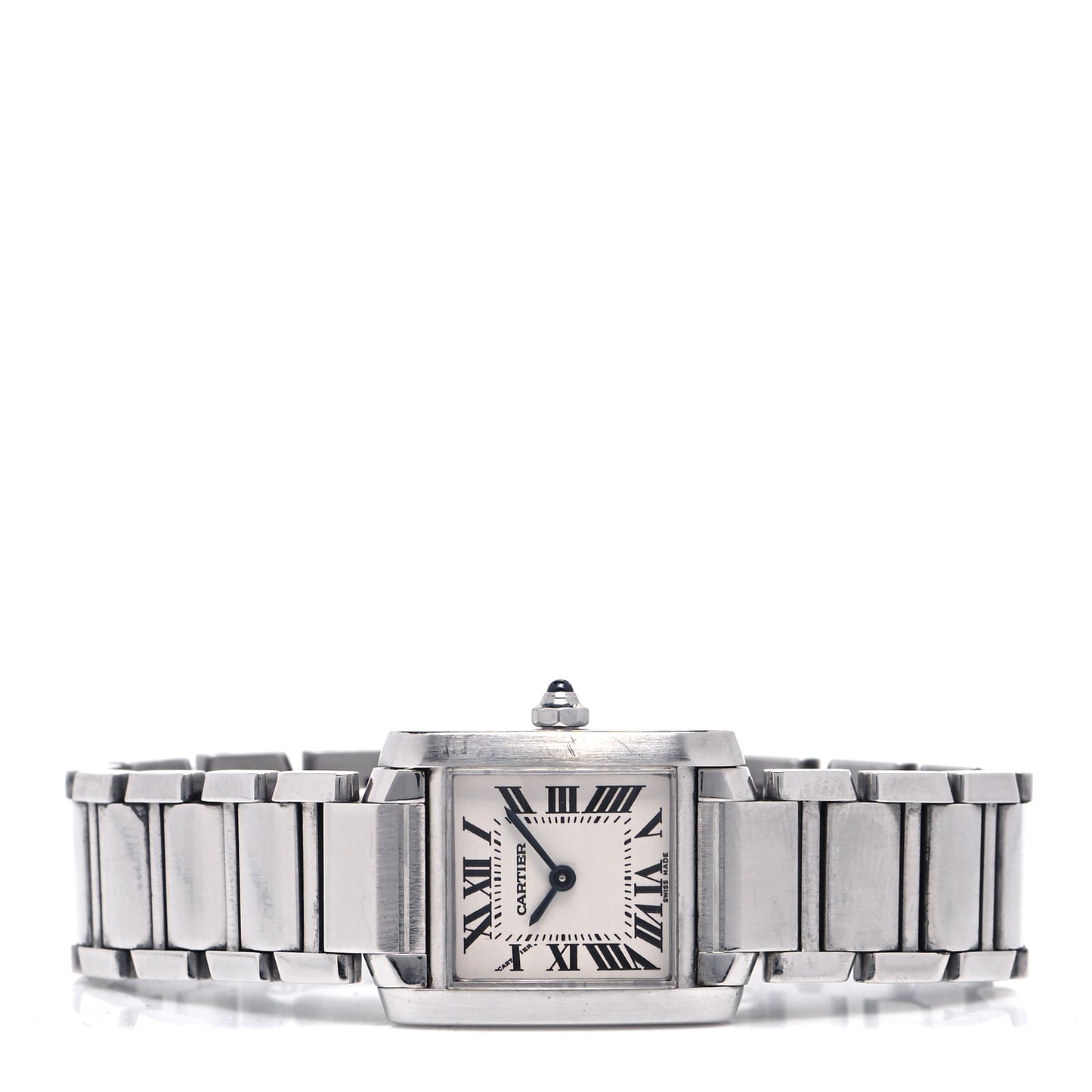 Stainless Steel 20mm Tank Francaise Quartz Watch