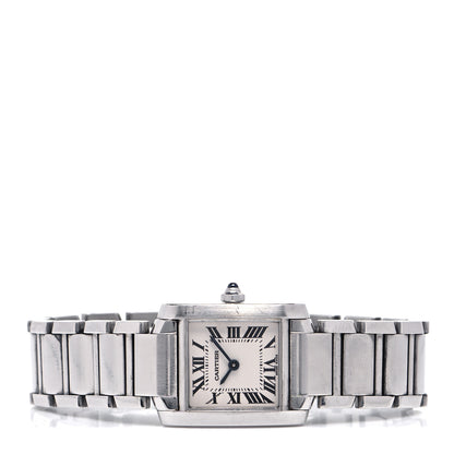 Cartier Stainless Steel 20mm Tank Francaise Quartz Watch 2 of 5