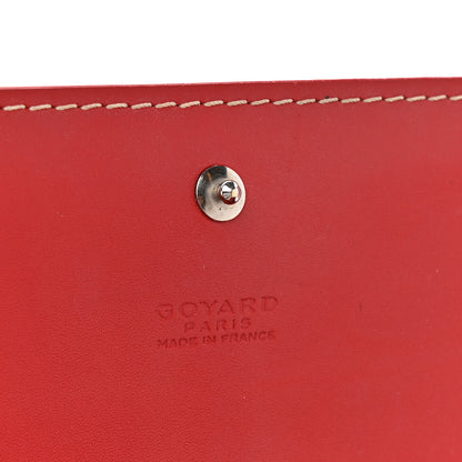 Goyard Goyardine Varenne Long Wallet Red 8 of 13