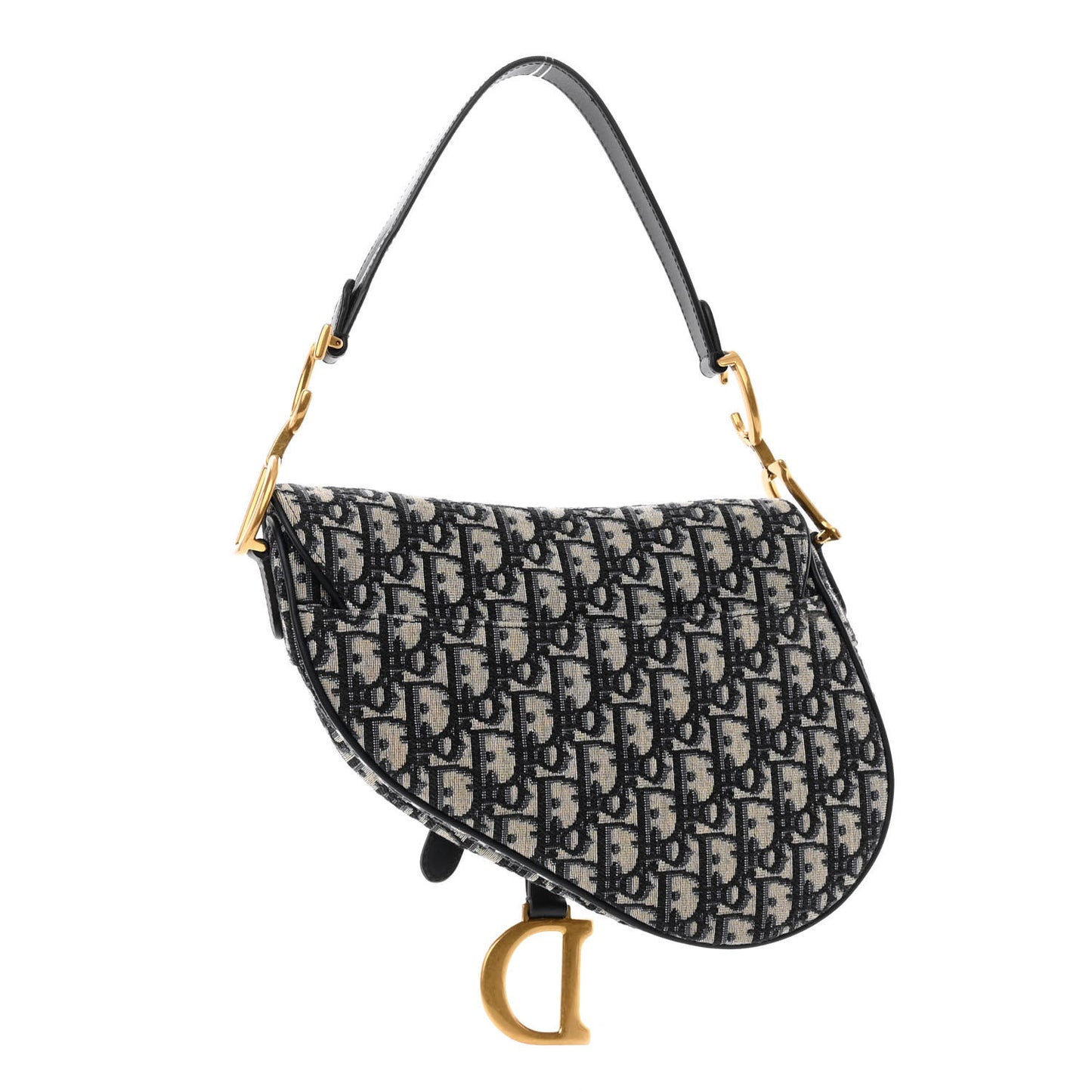 Oblique Saddle Bag Blue