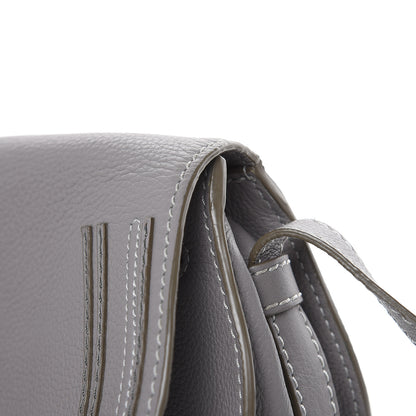 Chloe Calfskin Mini Marcie Round Crossbody Bag Cashmere Grey 11 of 13