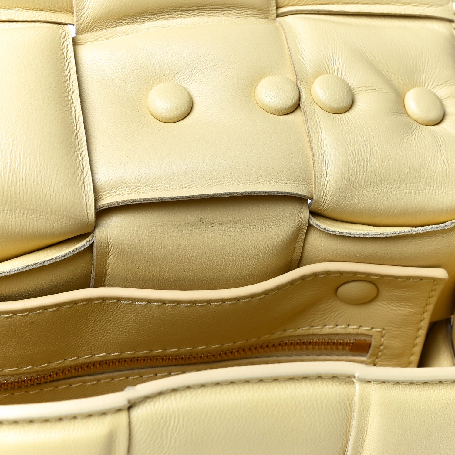 Bottega Veneta Lambskin Maxi Intreccio Padded Chain Cassette Crossbody Bag Butter 10 of 11