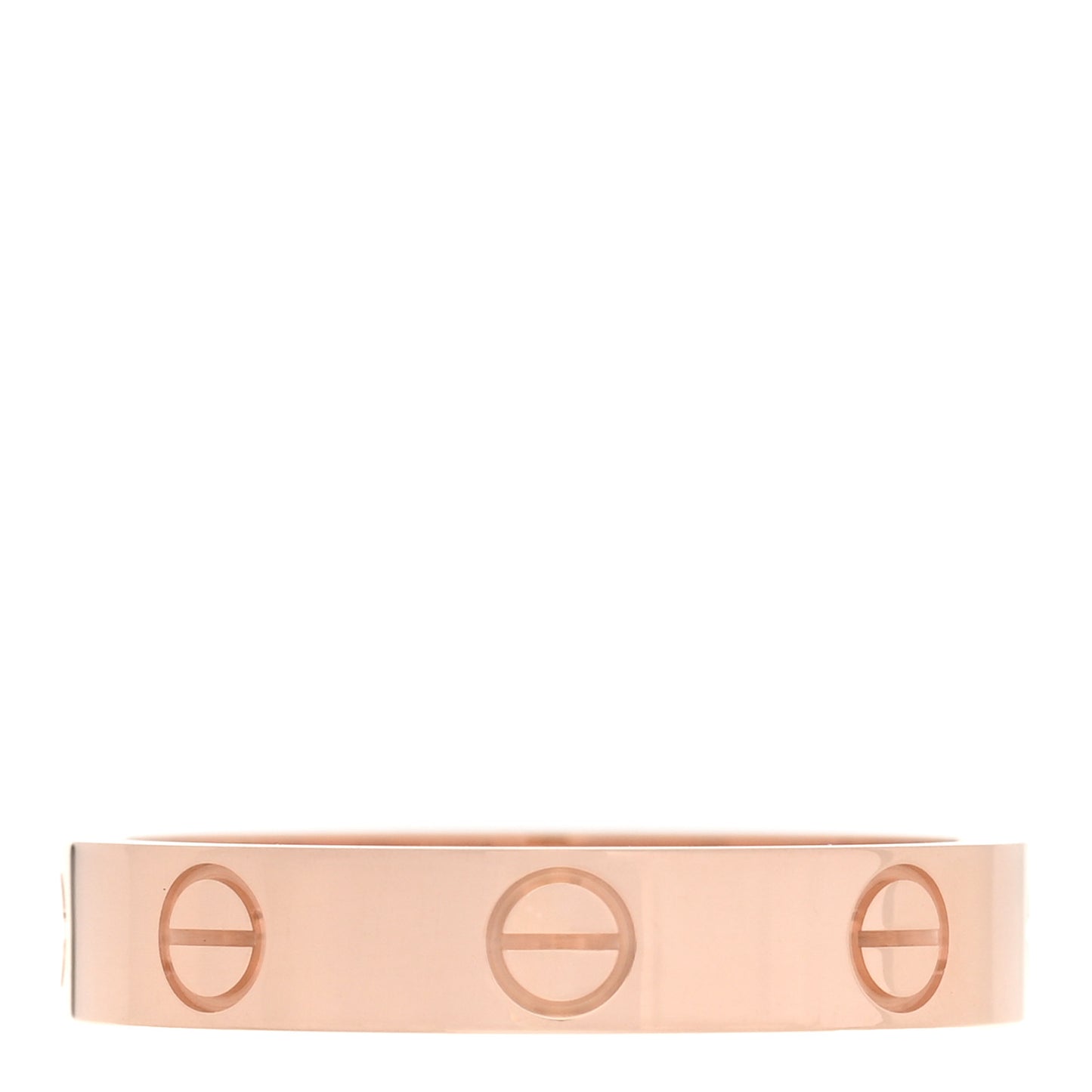 18K Pink Gold 3.5mm LOVE Wedding Band Ring 53 6.5