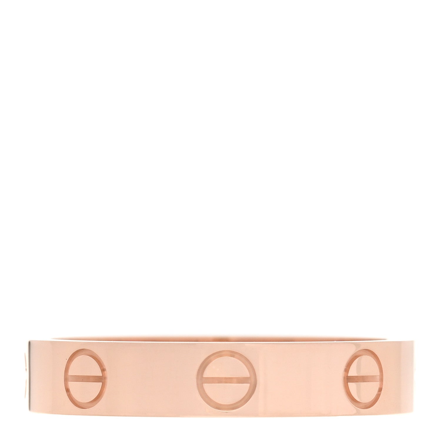 Cartier 18K Pink Gold 3.5mm LOVE Wedding Band Ring 53 6.5 3 of 5