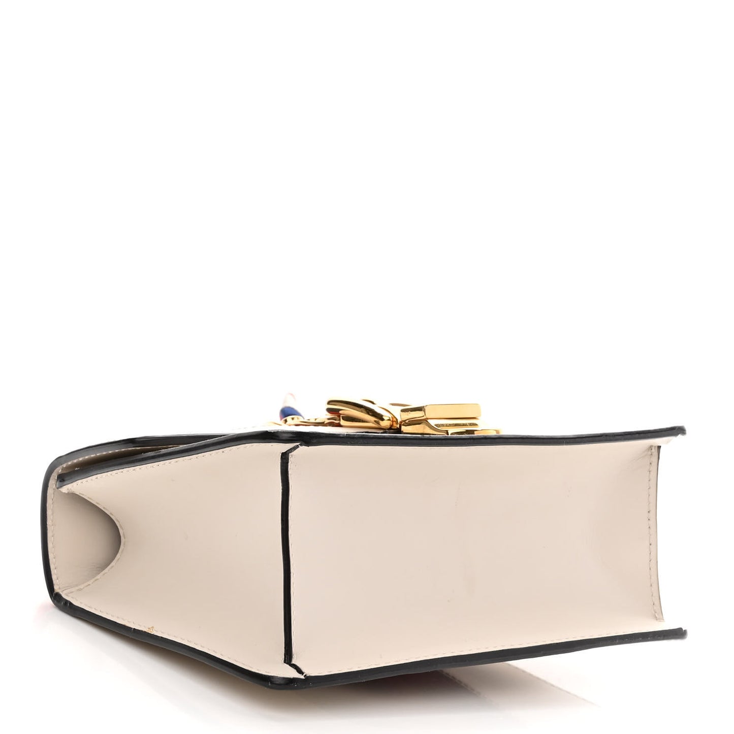 Calfskin Mini Sylvie Chain Shoulder Bag White