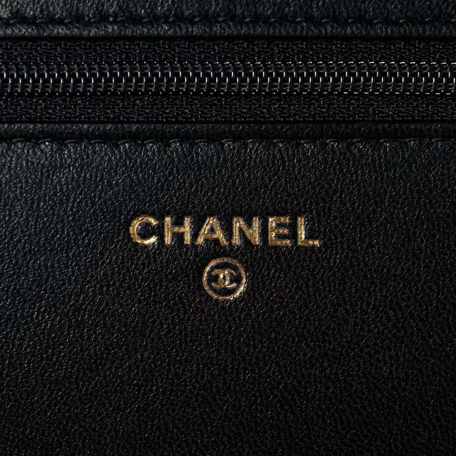 Chanel Lambskin Quilted Pearl Wallet On Chain WOC Black 6 of 15