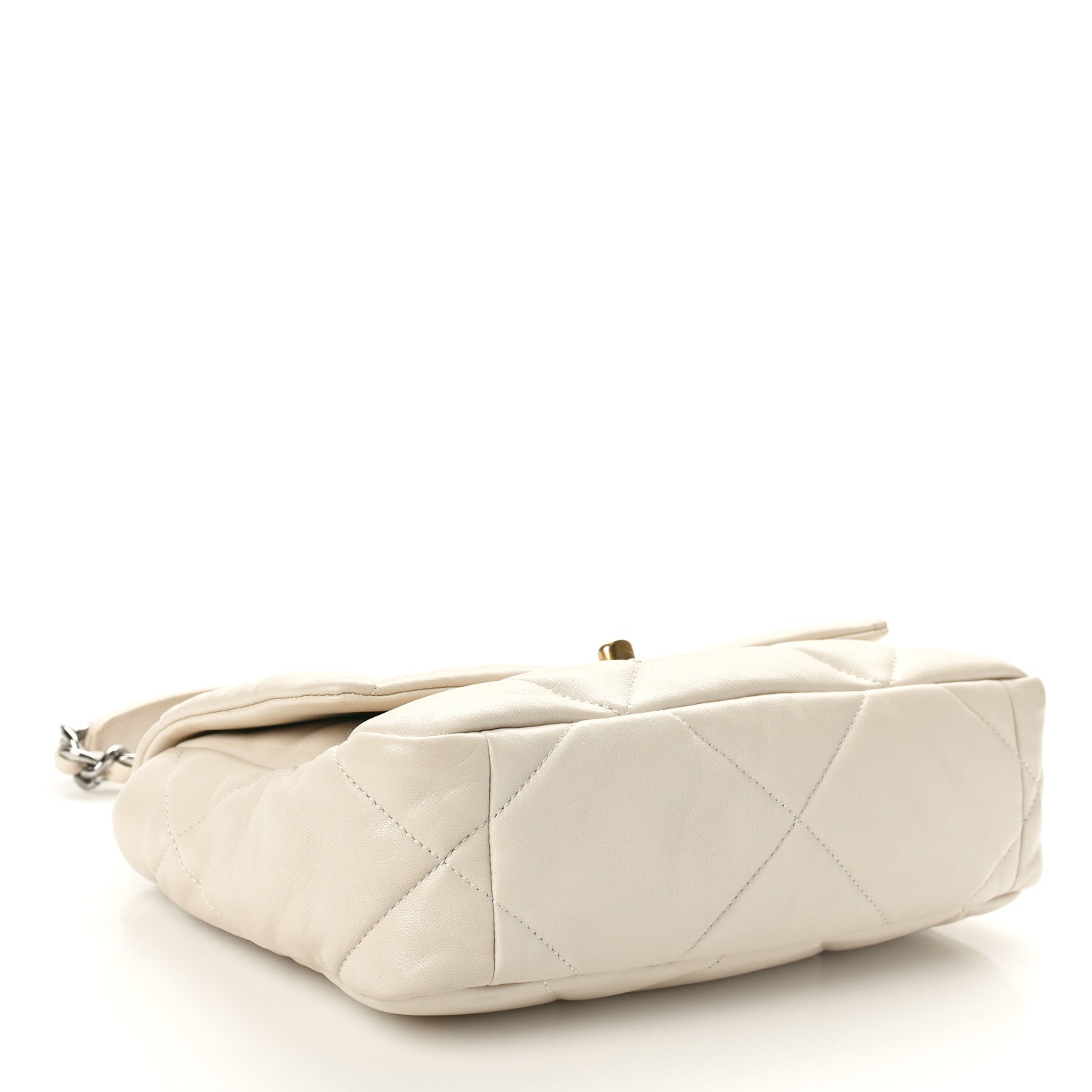 Chanel Lambskin Quilted Medium Chanel 19 Flap Beige 4 of 10