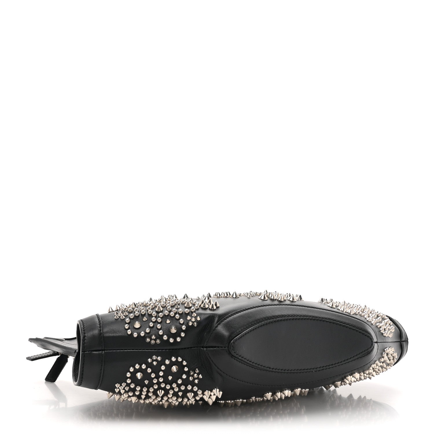 Alexander McQueen Calfskin Studded De Manta Clutch Black 4 of 9