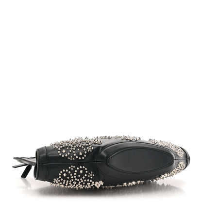 Alexander McQueen Calfskin Studded De Manta Clutch Black 4 of 9