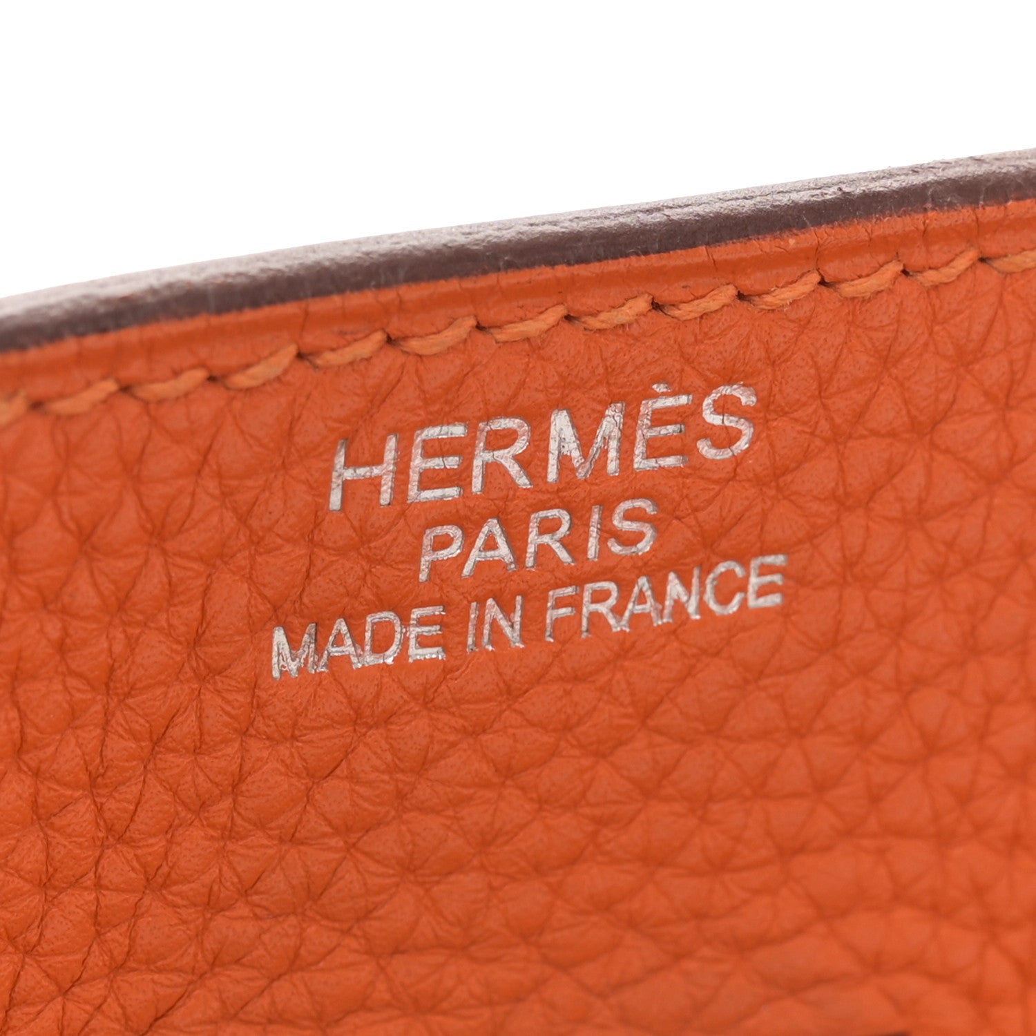 Hermes Taurillon Clemence JPG Shoulder Birkin II 42 Orange 6 of 15