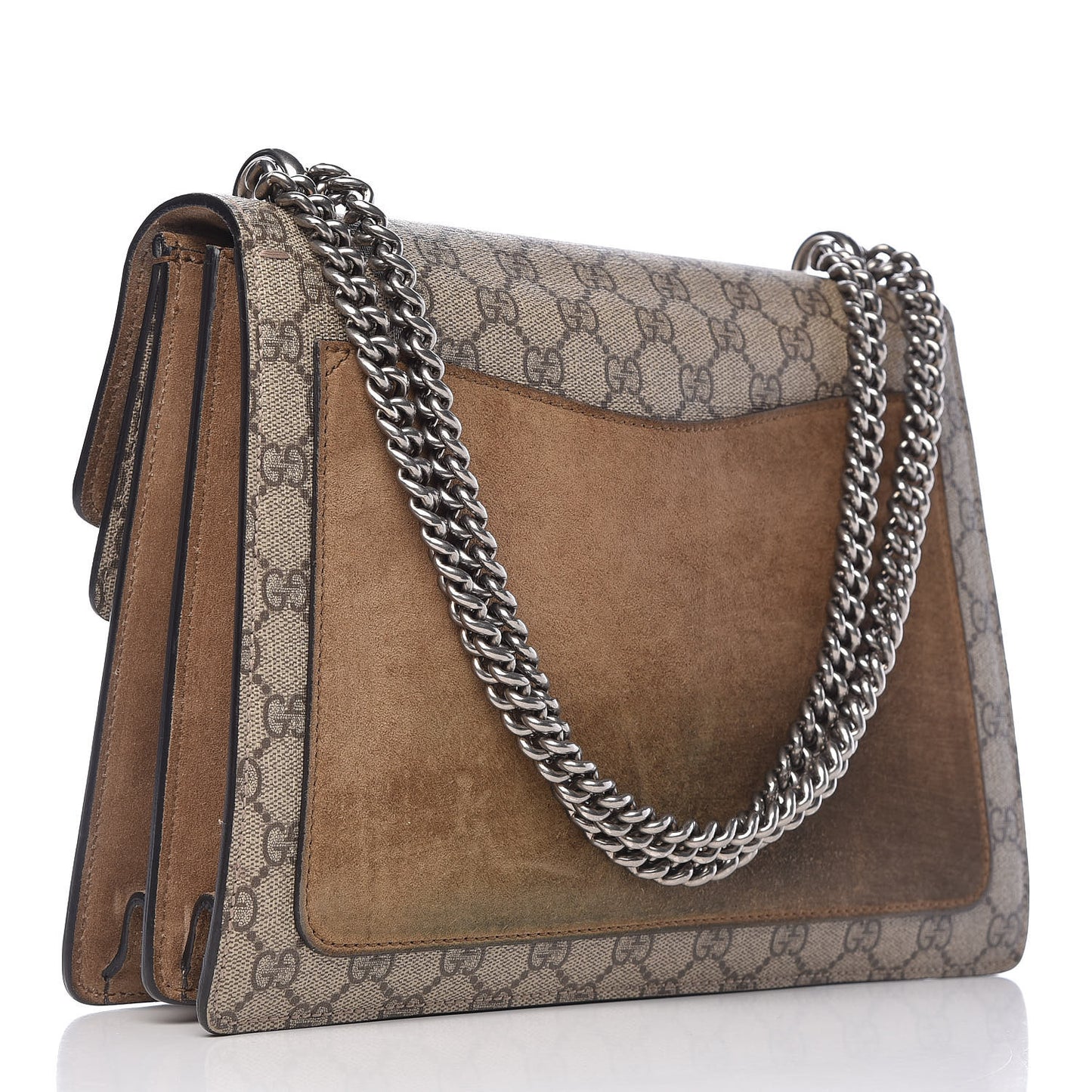 GG Supreme Monogram Medium Dionysus Shoulder Bag Taupe