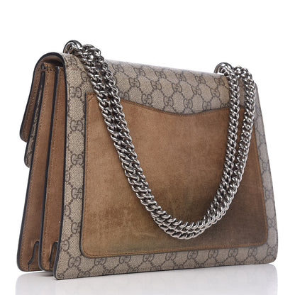 Gucci GG Supreme Monogram Medium Dionysus Shoulder Bag Taupe 3 of 16