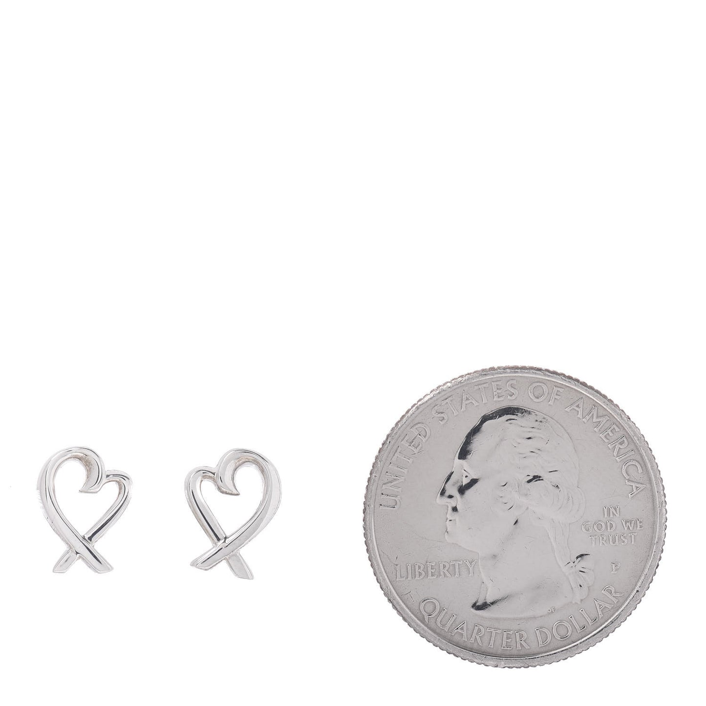 Sterling Silver Mini Paloma Picasso Loving Heart Earrings