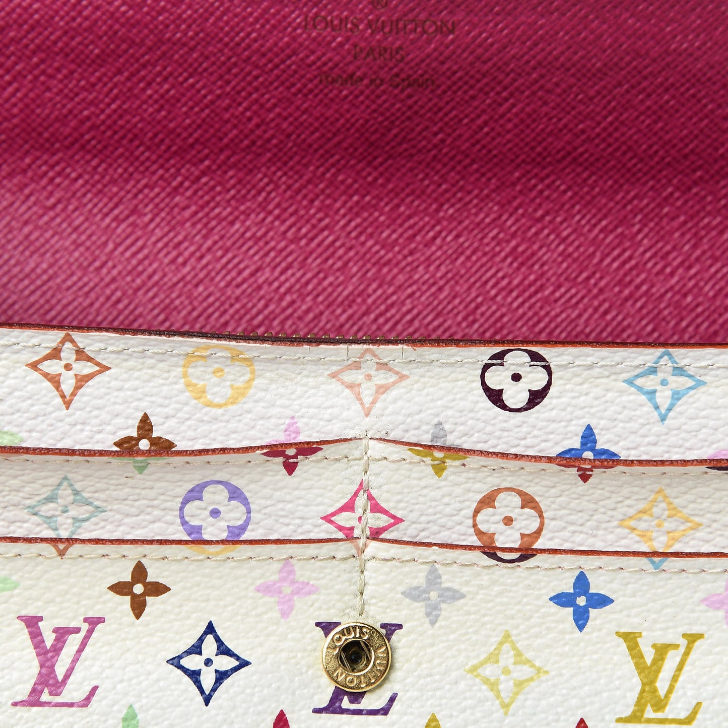 Monogram Multicolor Sarah Wallet White Eglantine