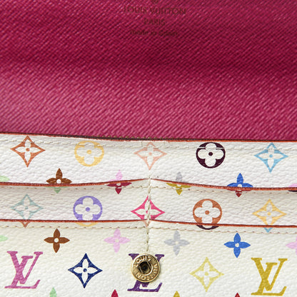 Louis Vuitton Monogram Multicolor Sarah Wallet White Eglantine 8 of 13