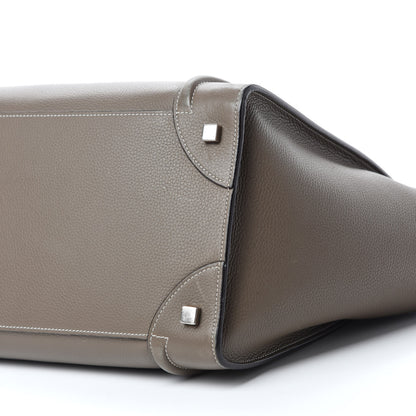 Celine Drummed Calfskin Mini Luggage Souris 7 of 10