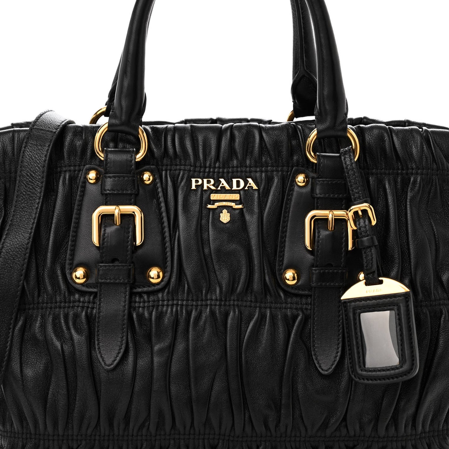 Nappa Gaufre Tote Black