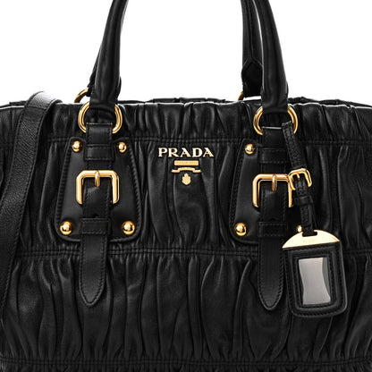 Prada Nappa Gaufre Tote Black 7 of 9