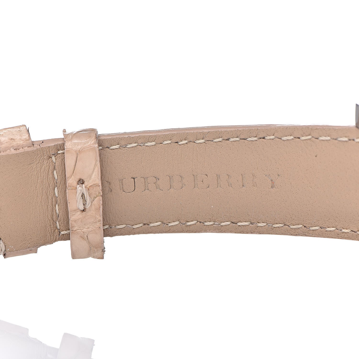 Burberry Stainless Steel Alligator Diamond Bezel 38mm The Britain Quartz Watch Champagne BBY1400 9 of 9