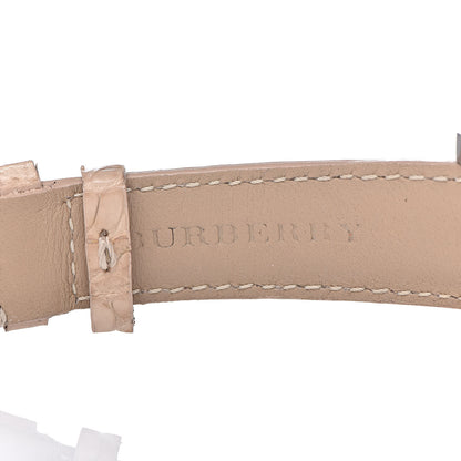 Burberry Stainless Steel Alligator Diamond Bezel 38mm The Britain Quartz Watch Champagne BBY1400 9 of 9