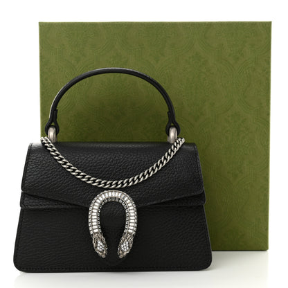 Gucci Dollar Calfskin Crystal Mini Dionysus Top Handle Bag Black Crystal 11 of 11