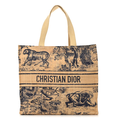 Christian Dior Straw Dioriviera Tote Beige 1 of 13
