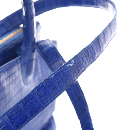 Nancy Gonzalez Crocodile Cristina Satchel Electric Blue 9 of 10