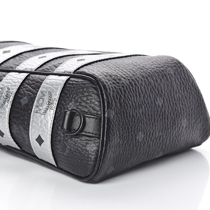 MCM Visetos Spot Medium Sling Bag Black Silver 7 of 9