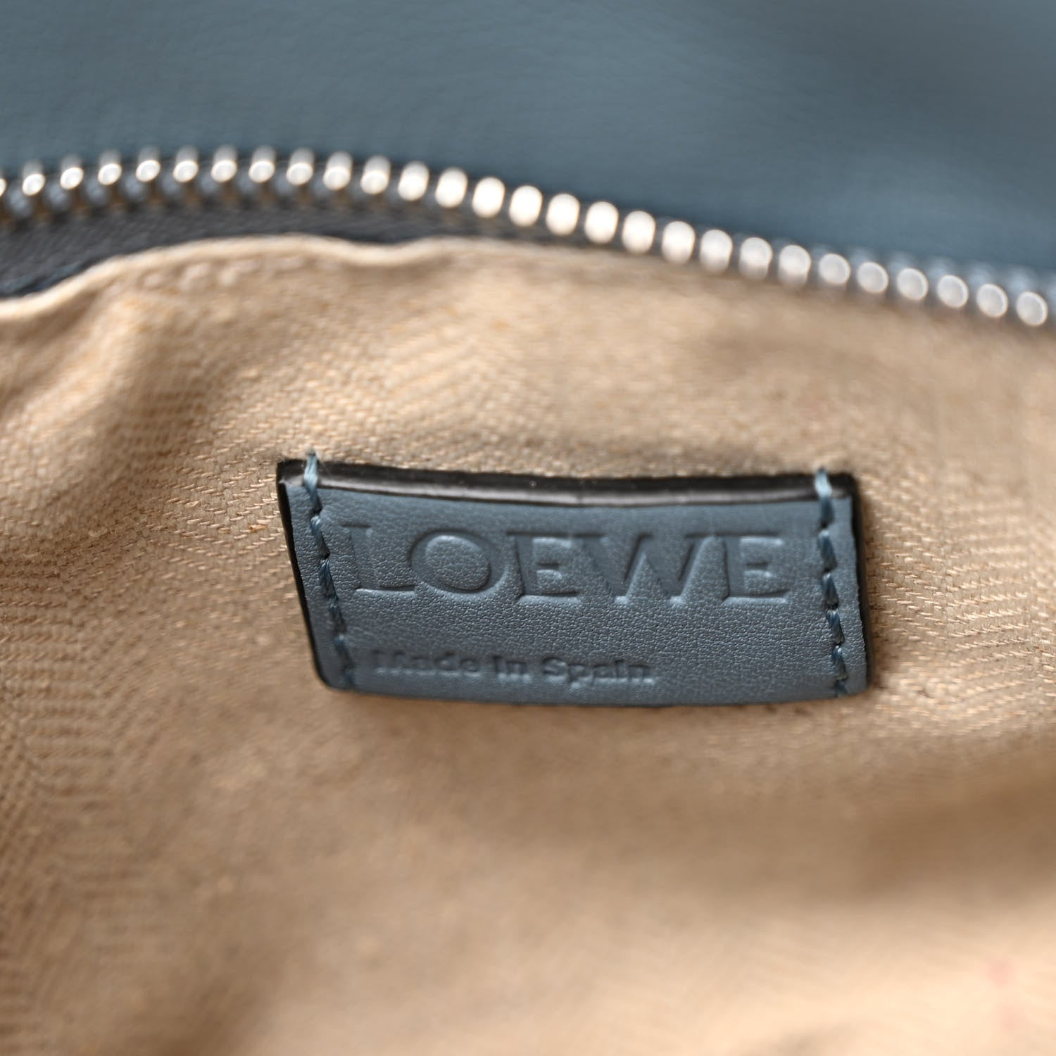 Loewe Calfskin Medium Puzzle Bag Stone Blue 6 of 10