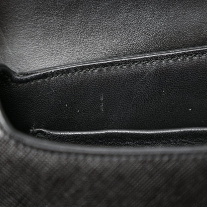 Prada Saffiano Flap Shoulder Bag Black 13 of 13