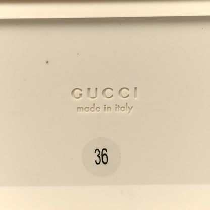 Gucci GG Supreme Monogram Angelina Platform 35mm Slingback Sandals 36 White Mystic White 7 of 9