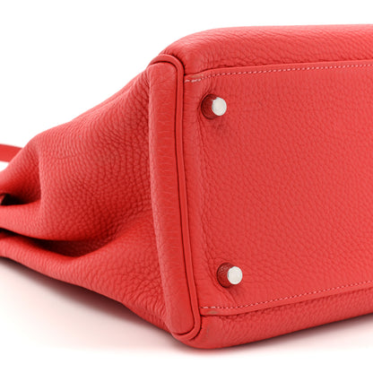 Hermes Togo Kelly Retourne 35 Rouge Pivoine 9 of 18