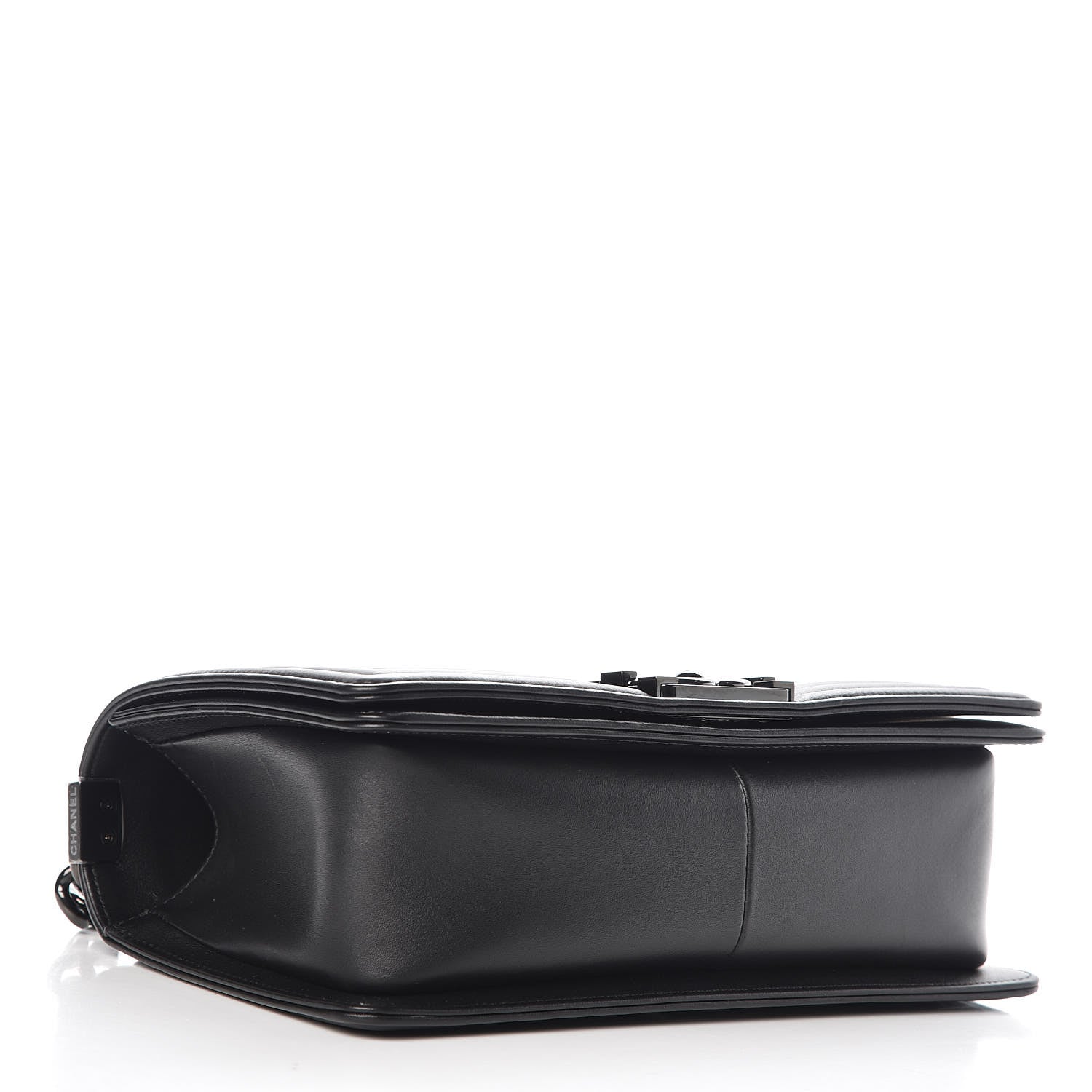 Chanel Calfskin Quilted Medium Boy Flap So Black 4 of 10