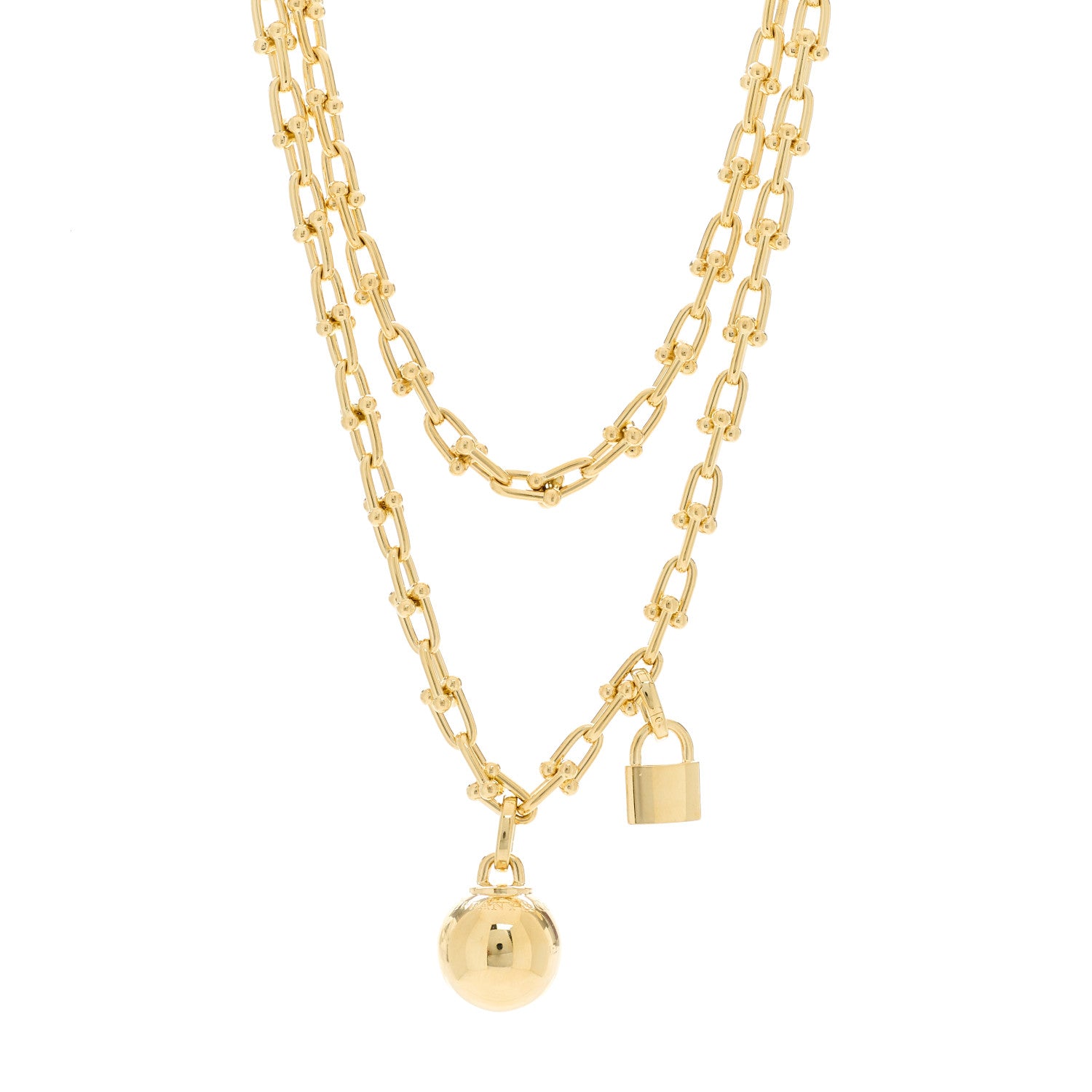 Tiffany 18K Yellow Gold HardWear Wrap Necklace 2 of 9