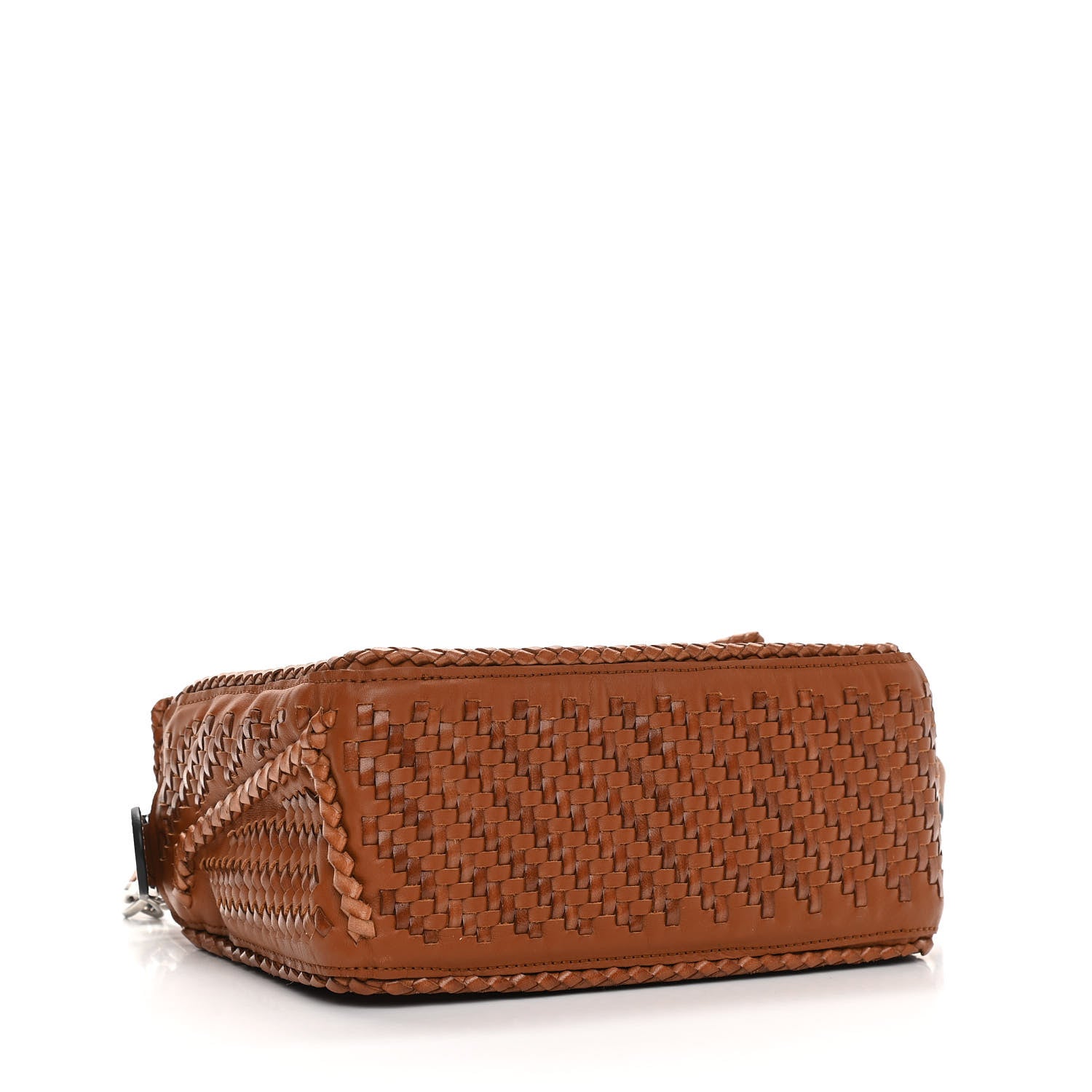 Loewe Calfskin Woven Small Puzzle Bag Tan 4 of 12