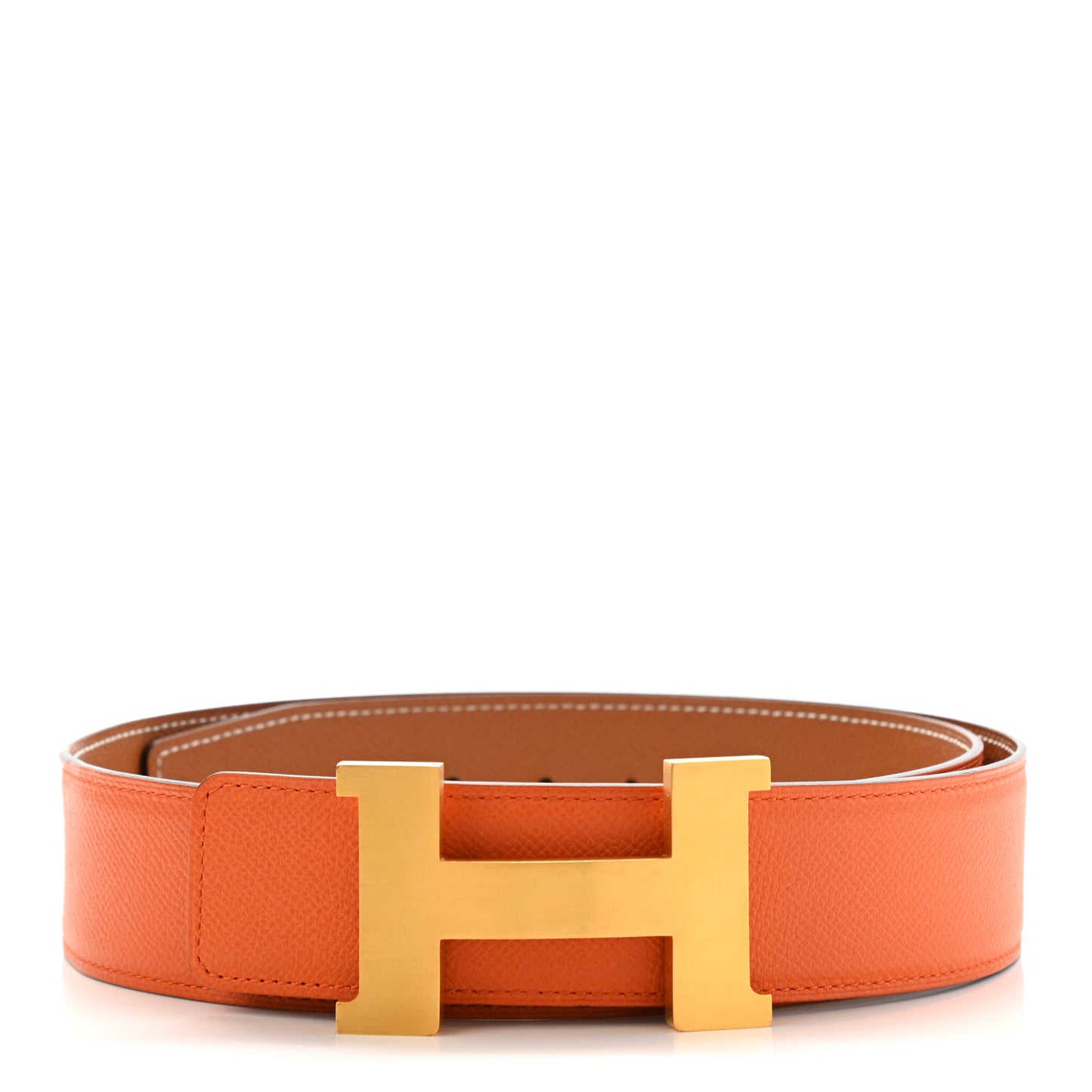 Epsom 42mm Constance 2 H Belt 85 Gold Orange