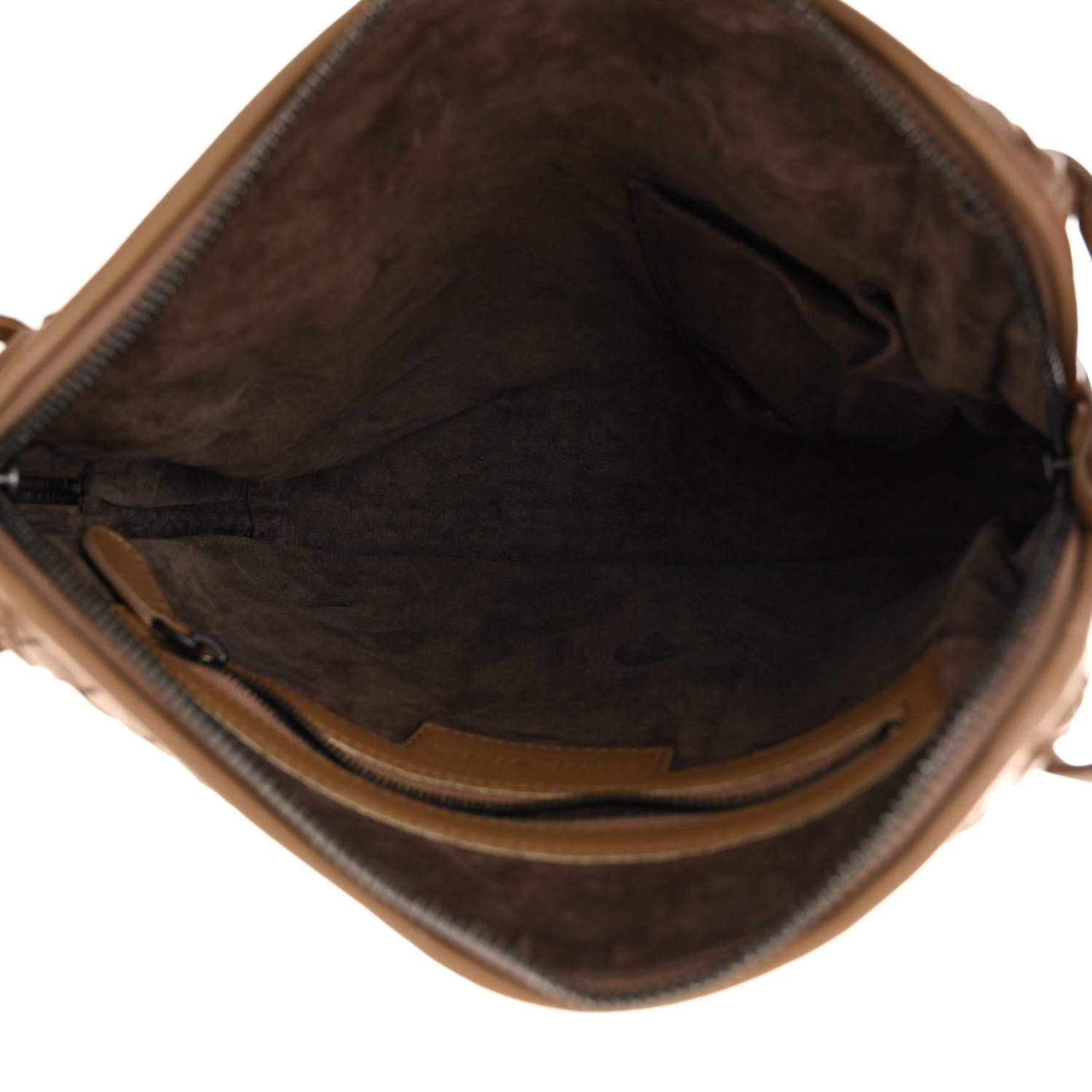 Bottega Veneta Nappa Intrecciato Nodini Crossbody Messenger Camel 5 of 10