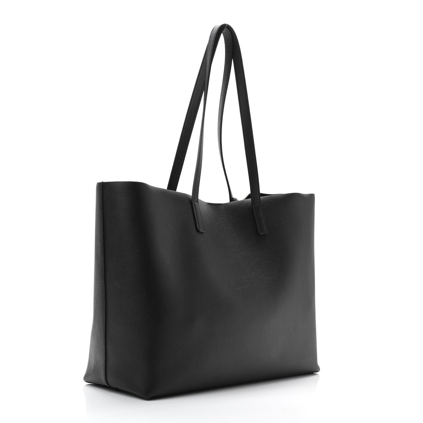 Calfskin Large Shopping Tote Black